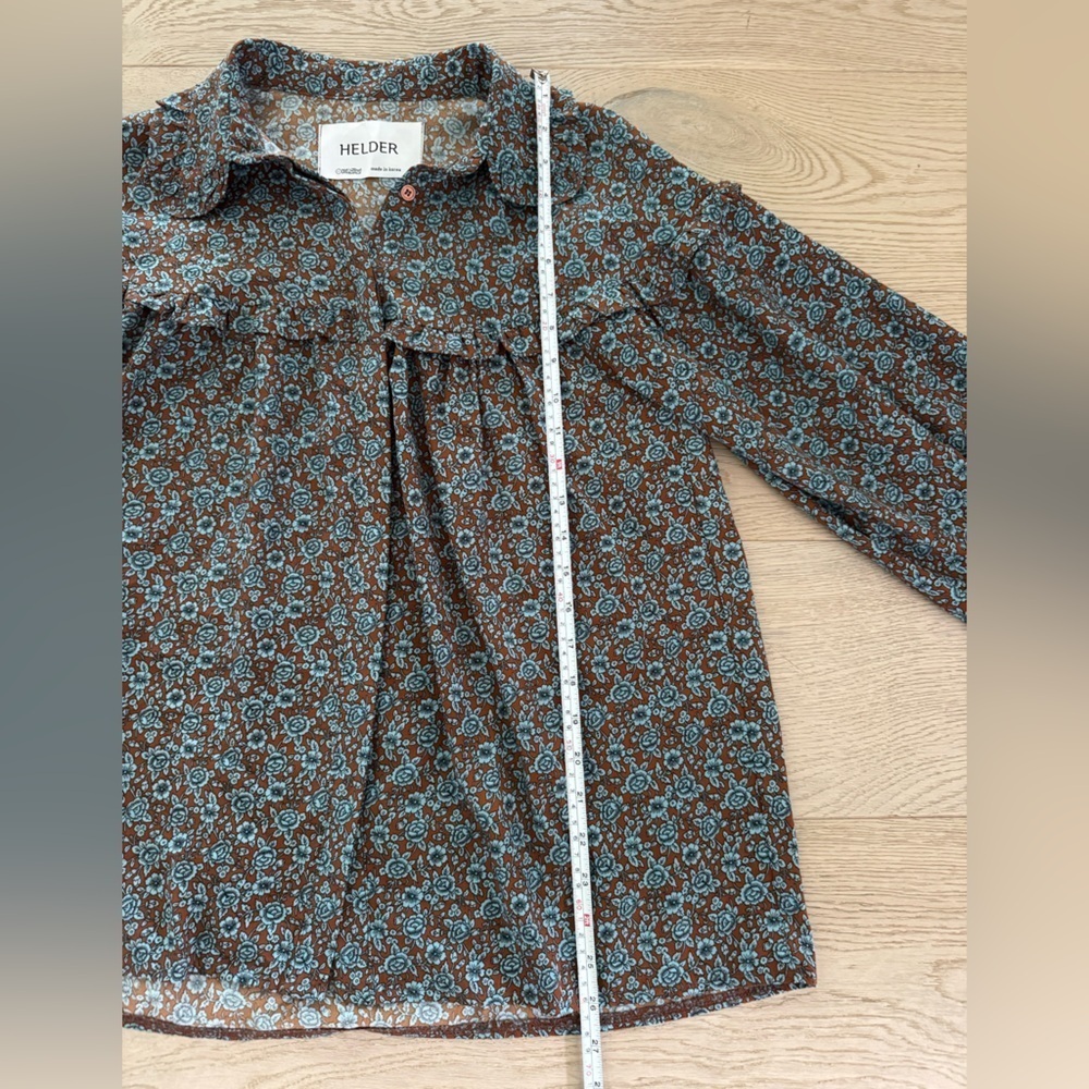 Helder Korean Couture Button Down Floral Blouse - Picture 12 of 16